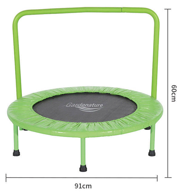 36-Inch Home Bounce Trampoline with Safety Handrails