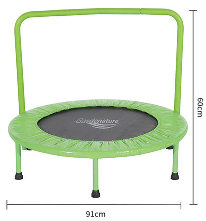 36-Inch Home Bounce Trampoline with Safety Handrails